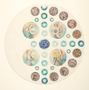 St. John the Baptist Church、ブルックリン、ニューヨークのバラ窓のための研究