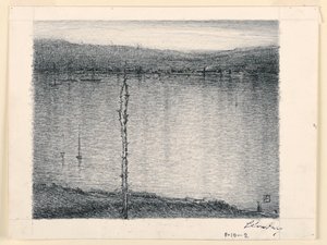 川を渡って見る 作： Leon Dabo
