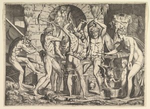 バルカンの鍛冶屋のヴィーナス（1546-47年）。