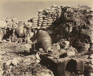 バッテリー、マラコフ、1855年。 作： Leon Eugéne Méhédin