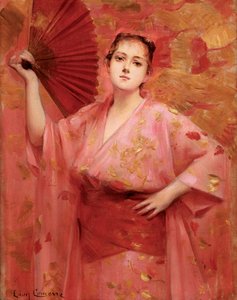 和装姿のジョルジュ・アシル＝フォールド、1885年頃。