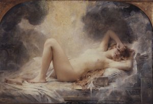 1907年、黄金の雨（油彩） 作： Leon Francois Comerre