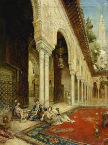 ハーレムの女性、 作： Leon Francois Comerre