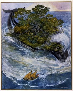 船乗りシンドバッド（Sindbad）の冒険。1001夜物語（千一夜物語）』より。レオン・カレ（1878-1942）による挿絵