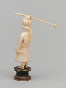 黒のポーン、チェスの駒、インド、1820年頃 作： Leon Hornecker