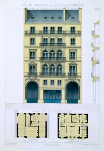 パリのイタリア人のタウンハウス 作： Leon Isabey
