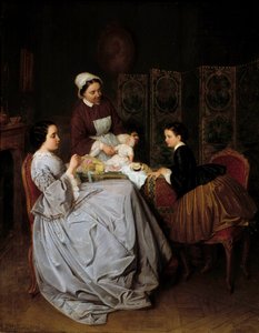 ラ クチュール レオン ビロット (1815-1886) 作 19 世紀 個人蔵 作： Leon Joseph Billotte