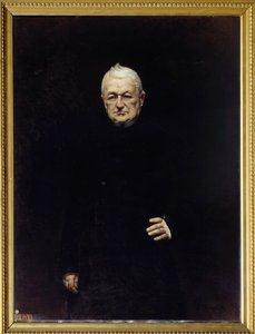 アドルフ・ティエール（1797-1877）の肖像 共和国大統領 レオン・ジョセフ・ボナ（1833-1922）の絵画 19世紀 日1,15x0,92 m. 作： Leon Joseph Florentin Bonnat