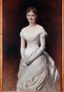 マドモアゼル・ド・ノワールの肖像 レオン・ジョセフ・ボナ（1833-1922）による絵画 1884年 トゥール、ボザール美術館 作： Leon Joseph Florentin Bonnat