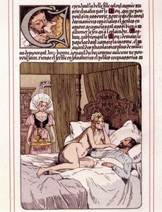 レオン・ルベーグ（1863-1944）によるオノレ・ド・バルザックの小説「La Mye du Roy」の挿絵 作： Leon Lebegue