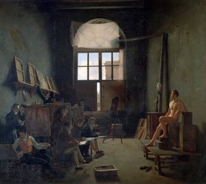 1814年、ダビデのワークショップ。
