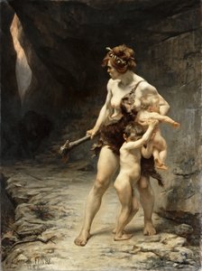 二人の母親 作： Leon Maxime Faivre