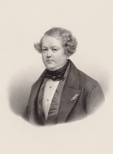 作曲家オーギュスト・マチュー・パンセロンの肖像 1796-1859, 1850. 作： Leon Noel