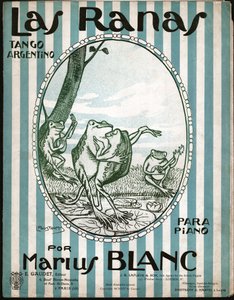 タンゴを踊るカエル。 1914年（イラスト） 作： Leon Pousthomis