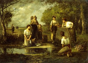 Laundresses、 作： Leon Richet