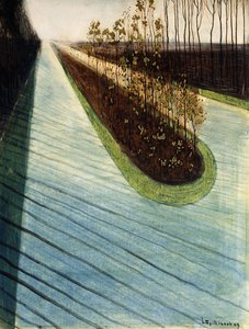 アベニュー デ ラ レーヌ - クイーンズ アベニュー 作： Leon Spilliaert