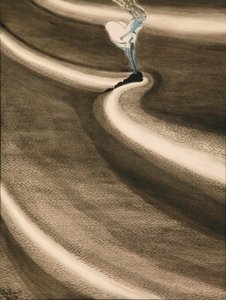 ガールズ・アット・ザ・ウェーブズ; 波の前の女の子 作： Leon Spilliaert