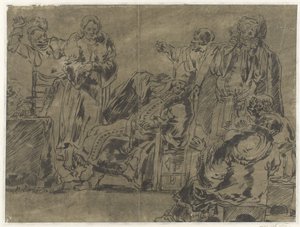 大祭司の前のキリスト 作： Leonaert Bramer