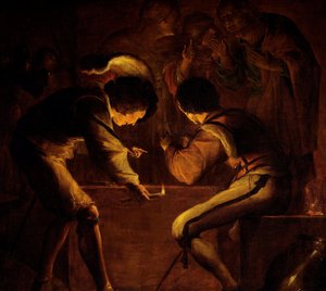 聖ペテロの否定 作： Leonaert Bramer