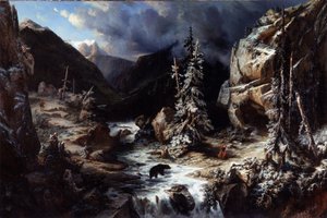 マラデッタへの道中での風景 作： Leonard Alexis Dalige de Fontenay