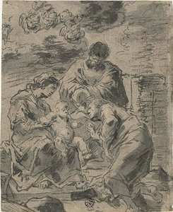 聖カタリナの神秘的な結婚 作： Leonard Bramer