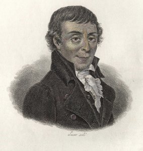 フランスの一般教育の教授であり方法論者であったアッベ・ゴルチエ（1746-1818）の肖像。"Portraits of Useful Men "にて