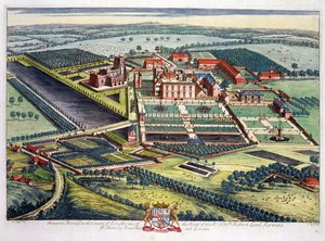 ヨハネスキップ（c.1652-1722）によって刻まれたレスター郡のスタントンハロルド 作： Leonard Knyff