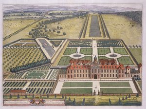 ヨハネスキップ（c.1652-1722）によって刻まれたベッドフォードシャーのレストハウス 作： Leonard Knyff