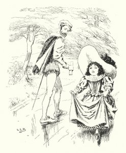 ピッペンヒルを登ろうとしたら、ピッペンヒルが汚れていた（彫刻）。 作： Leonard Leslie Brooke
