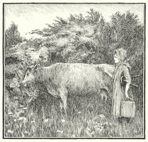 Cushy cow bonny, let down thy milk (in engraving) 作： Leonard Leslie Brooke
