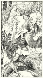Here comes a lusty wooer (in engraving) 作： Leonard Leslie Brooke