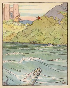 トム・サム』のイラスト（カラーリトグラフ） 作： Leonard Leslie Brooke
