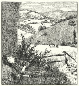 Little boy blue, come, blow up your horn (in engraving) 作： Leonard Leslie Brooke
