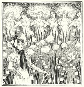 メアリー嬢、まったく逆に、あなたの庭はどうやって育っているのでしょうか（彫刻 作： Leonard Leslie Brooke