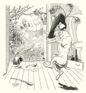 オールド・マザー・ハバード（彫刻 作： Leonard Leslie Brooke