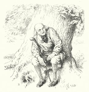 年老いた男が樫の木に言った（彫刻 作： Leonard Leslie Brooke