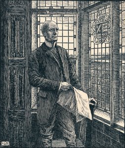 唯一の息子、c1900 作： Leonard Leslie Brooke