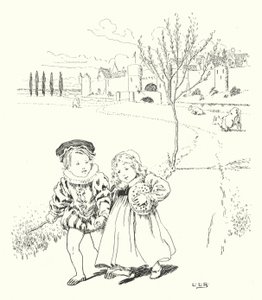 市場に、市場に、梅のパンを買うために（彫刻 作： Leonard Leslie Brooke