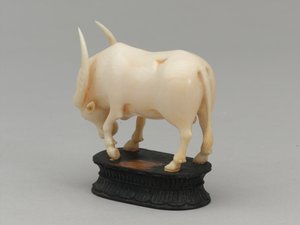 黒の司教、チェスの駒、インド、1820年頃 作： Leonard Limousin