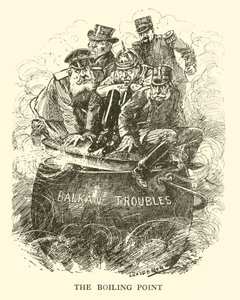 「沸点」、イラスト「チャールズ・L・グレイブス作「ミスター・パンチの近代イングランド史」」1922 作： Leonard Raven Hill