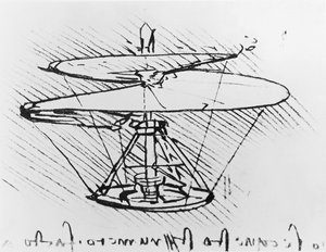 レオナルド・ダ・ヴィンチ(Leonardo da Vinci)の図面から作られたエア 