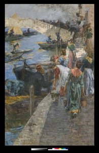 キオッジャの火、1905 作： Leonardo Bazzaro