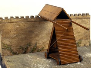 レオナルド・ダ・ヴィンチの突撃マシン（レオナルド・ダ・ヴィンチ） - ミラノにあるレオナルド・ダ・ヴィンチの科学・技術博物館 作： Leonardo da (after) Vinci