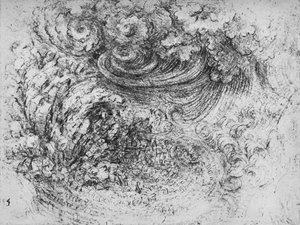 Cloudburst、c1480 1945 作： Leonardo da Vinci