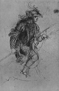 乗馬の青年、c1480 1945 作： Leonardo da Vinci