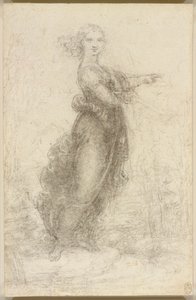風景の中の女性 作： レオナルド・ダ・ヴィンチ