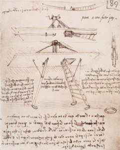 飛行機械の発着装置 作： Leonardo da Vinci
