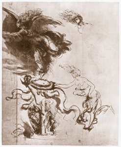 フォルトゥナの寓意、c1483 作： Leonardo da Vinci