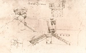 城の建築、c1472-c1519 1883 作： Leonardo da Vinci