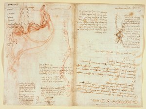 アランデル 263、f.148v 作： Leonardo da Vinci